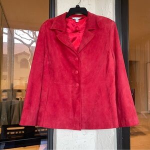 Vintage Austin Reed Suede Blazer 90’s London-New York Genuine Leather Jacket 14